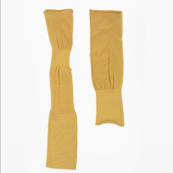 Rick Owens $580 sleeve and holster set in mustard / acid - Picture 4 of 6